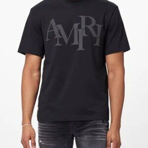 Amiri STAGGARD Logo Tee BLACK shirt T-Shirt Mens Size XL - with Tags